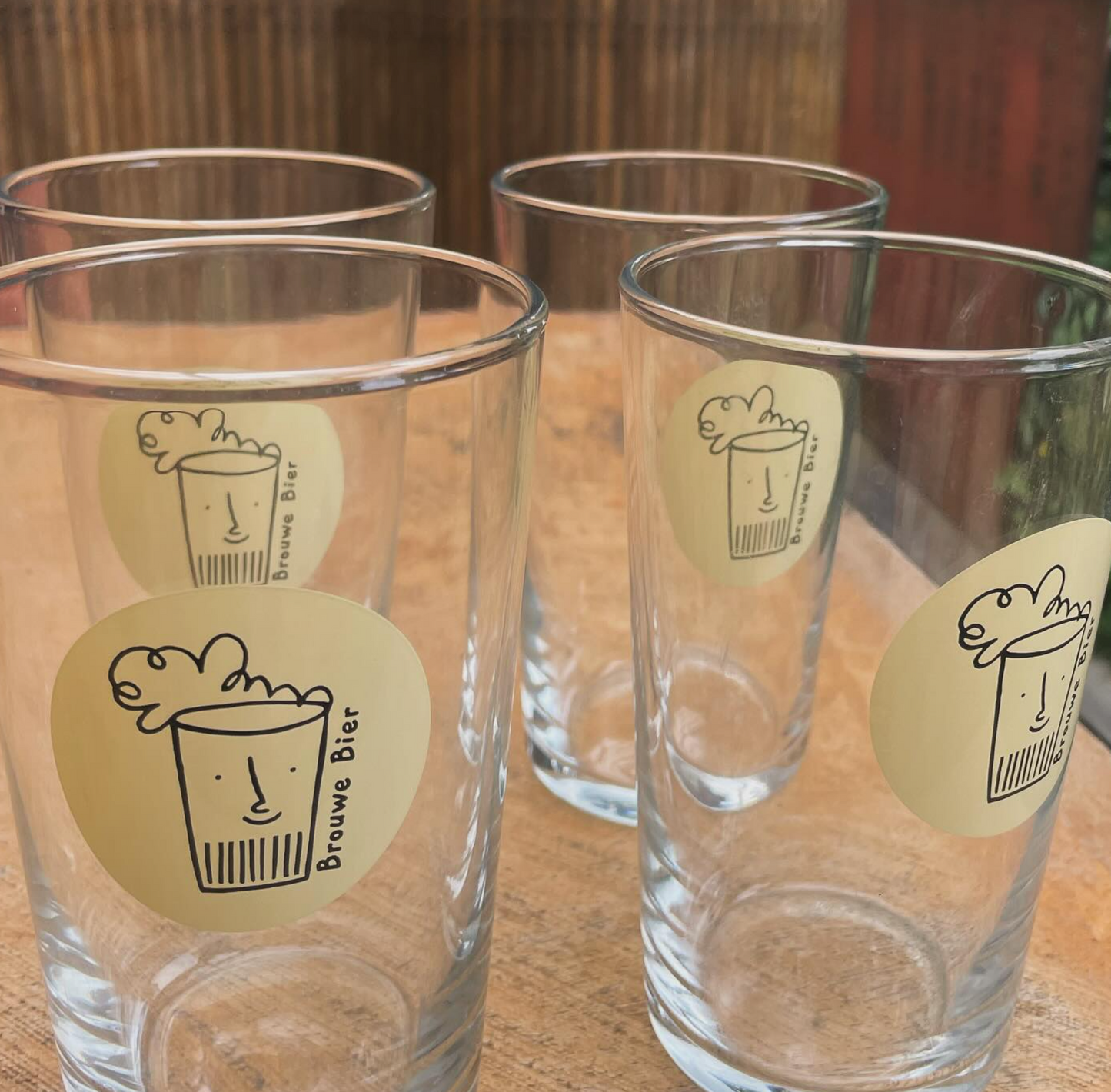 Brouwe Bier Glas