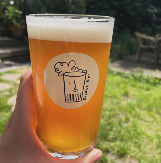 Brouwe Bier Glas